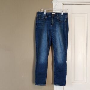LOFT Blue Ankle Cropped Jeans Modern Fit
